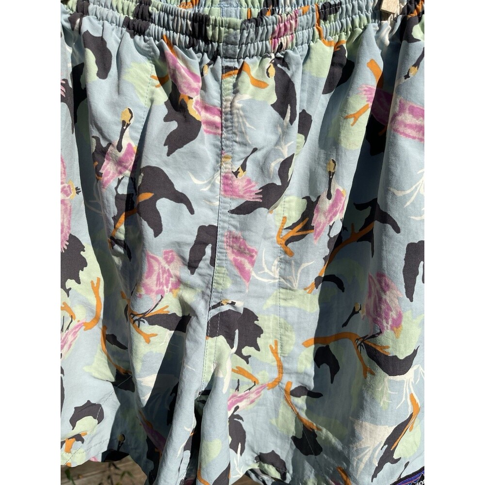 Patagonia Spoonbills Big Sky Blue Baggies Swim Board Shorts Lined Men Medium